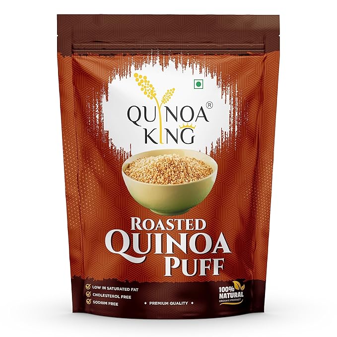 Deliciously Crunchy Roasted Quinoa Puffs, 100gm